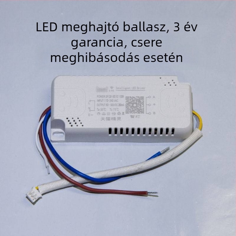 LED állandó áramú intelligens meghajtó mennyezeti lámpákhoz, lépés nélküli dimmelés