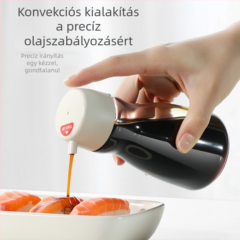 Japán stílusú üveg szójaszósz és ecet számára, mini adagoló üveg folyékony fűszerezéshez