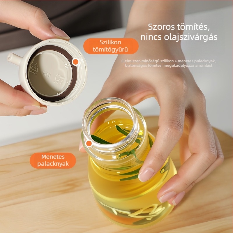 Japán stílusú üveg szójaszósz és ecet számára, mini adagoló üveg folyékony fűszerezéshez