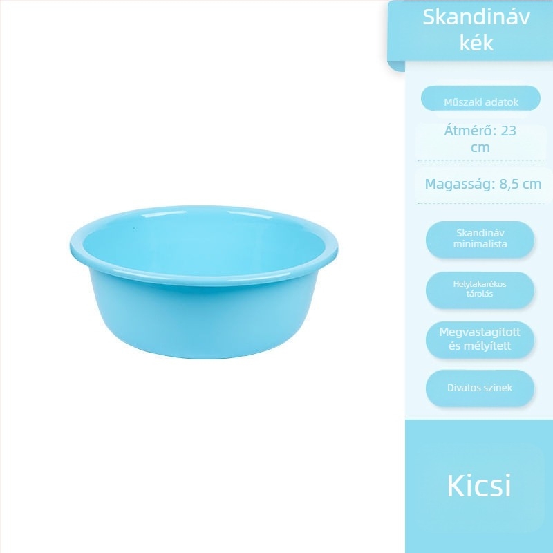 Műanyag mosóedény, háztartási felhasználásra, nagy és kicsi méretek, mosáshoz, lábáztatáshoz és zöldségek mosásához.