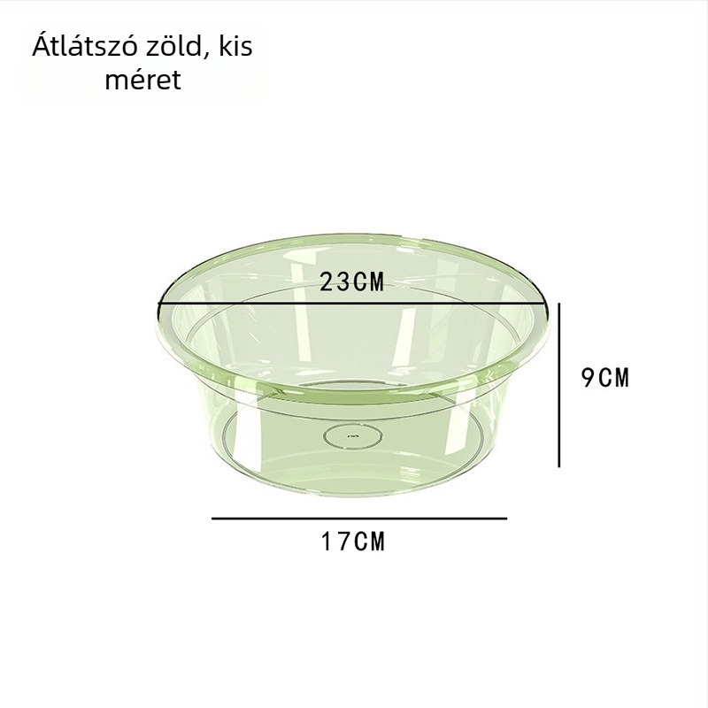 Vastagított átlátszó műanyag mosóedény egyetemi kollégiumhoz, sokoldalú háztartási mosóedény babák, zöldségek és ruhák mosásához