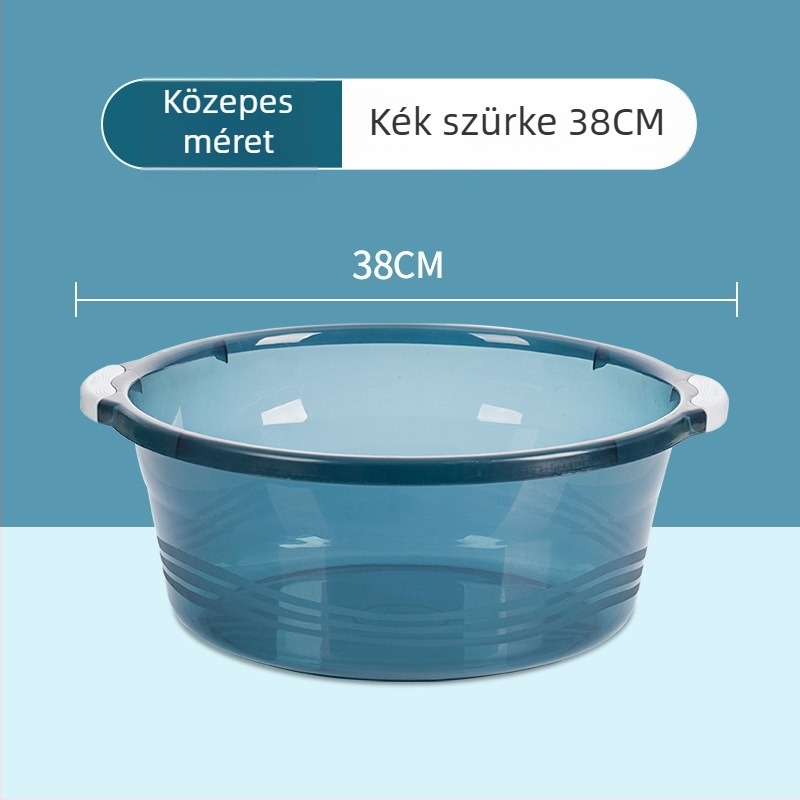 Camellia vastagított műanyag mosómedence, nagy kapacitású, kollégiumi használatra