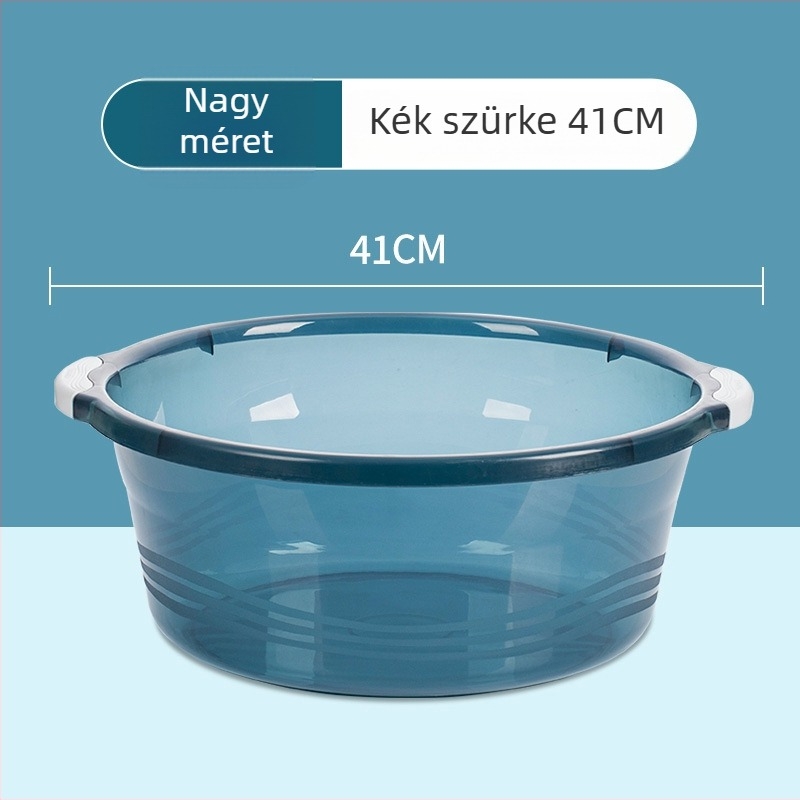 Camellia vastagított műanyag mosómedence, nagy kapacitású, kollégiumi használatra