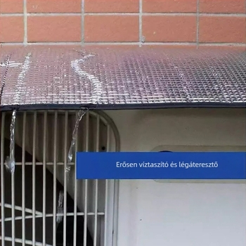 Kültéri klímaberendezés egységvédő — napvédelem és porvédelem, egyszerű telepítés, korrózióálló, esőálló, alumíniumfóliás borítás