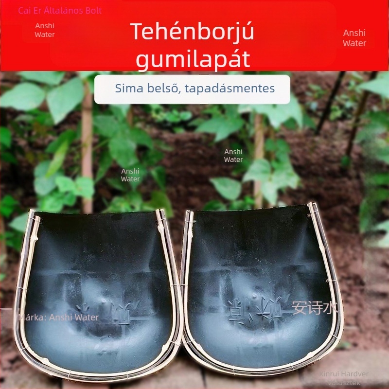 Műanyag poroló-lapát építkezésre és háztartásban, tartós gumírozott éllel