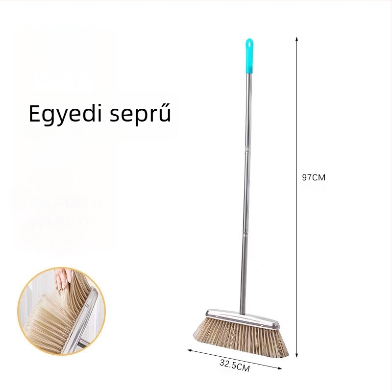 Rozsdamentes acél seprű-lapát készlet, erős, két részes
