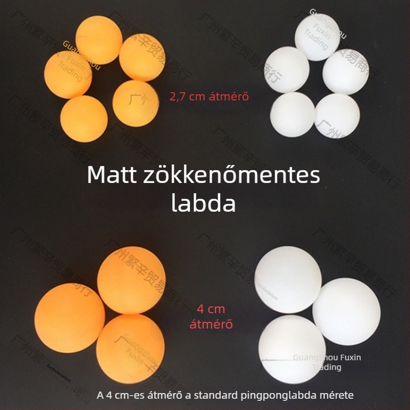 2,7 cm átmérőjű mini asztalitenisz labda – varrás nélküli, nyomtatás nélküli, PP anyagú, sorsolási labda