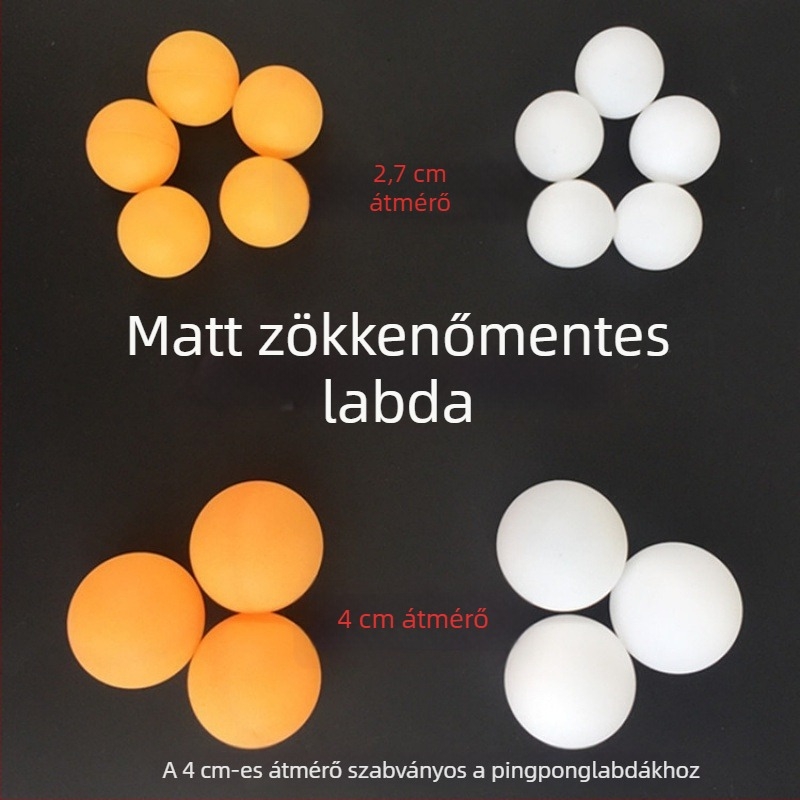 2,7 cm átmérőjű mini asztalitenisz labda – varrás nélküli, nyomtatás nélküli, PP anyagú, sorsolási labda