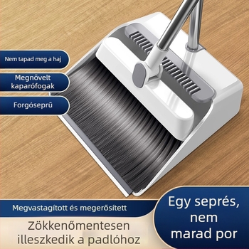 Söpő és porlapát készlet, összecsukható, otthoni tisztítás a nappaliban