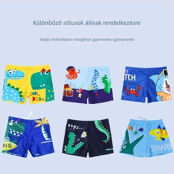 Gyerekeknek készült úszónadrág fiúknak, nyár, boxer stílus, gyorsan száradó