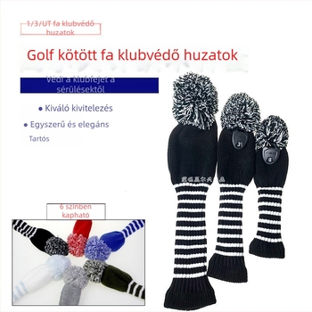 Csíkos nylon golfklub fejvédő