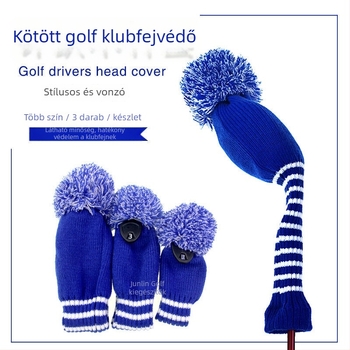 Csíkos nylon golfklub fejvédő