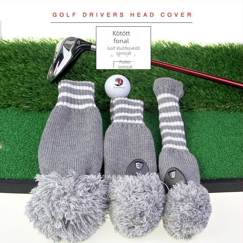 Csíkos nylon golfklub fejvédő