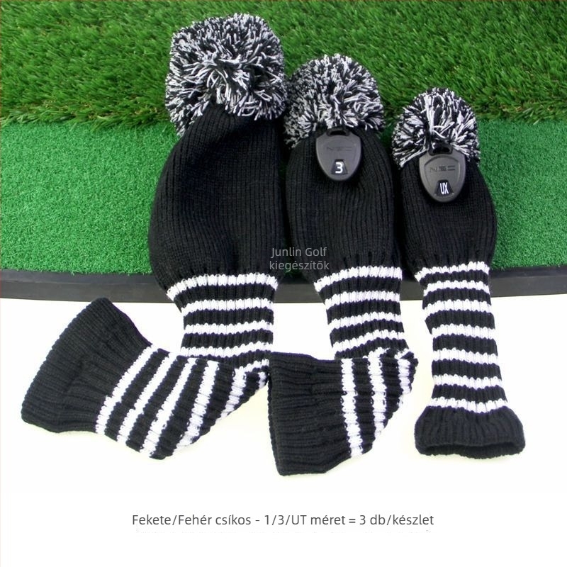 Csíkos nylon golfklub fejvédő