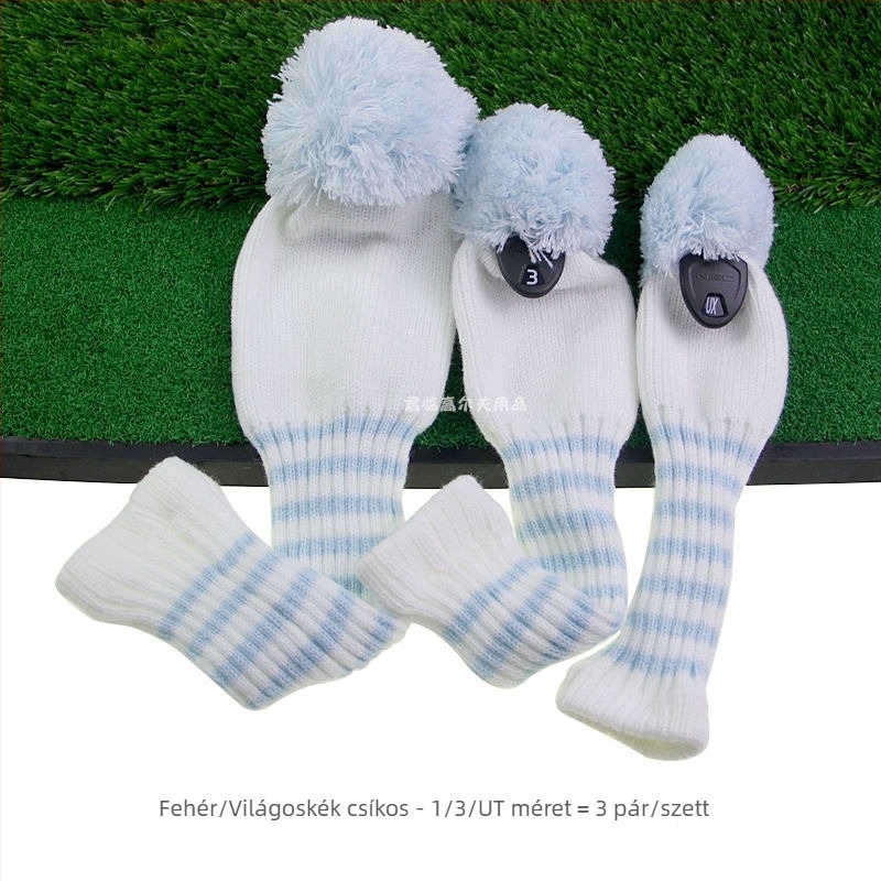Csíkos nylon golfklub fejvédő