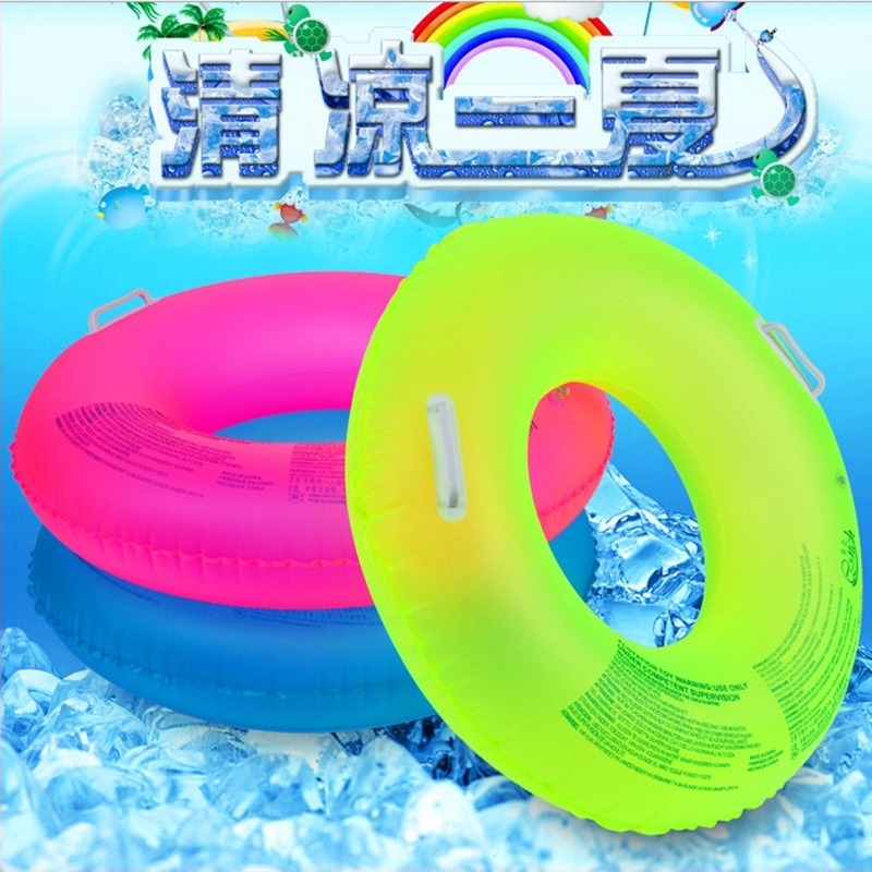 Felnőtt neonfényes fluoreszkáló felfújható úszó gyűrű, vastag PVC, medencébe