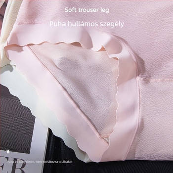 7A Mulberry Silk antibakteriális női alsónemű hullámvonalú szegéllyel, nyom nélküli, könnyű és lélegző, középmagas derekú
