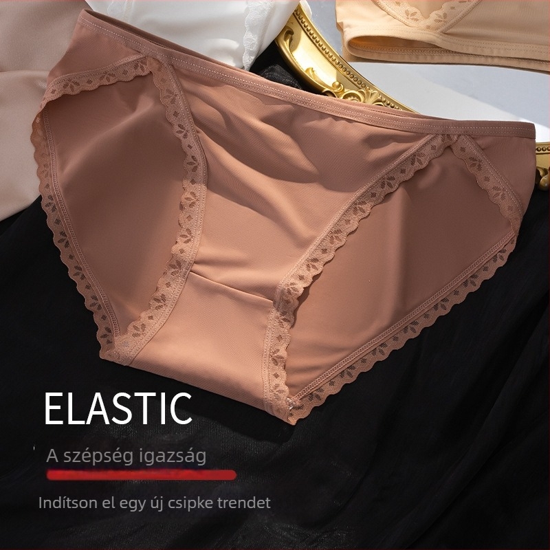 Szexi alacsony derekú női fehérnemű pamutbetéttel a szeméremnél, ice silk gyorsan száradó anyag, bikini és tanga változatban, plusz méret