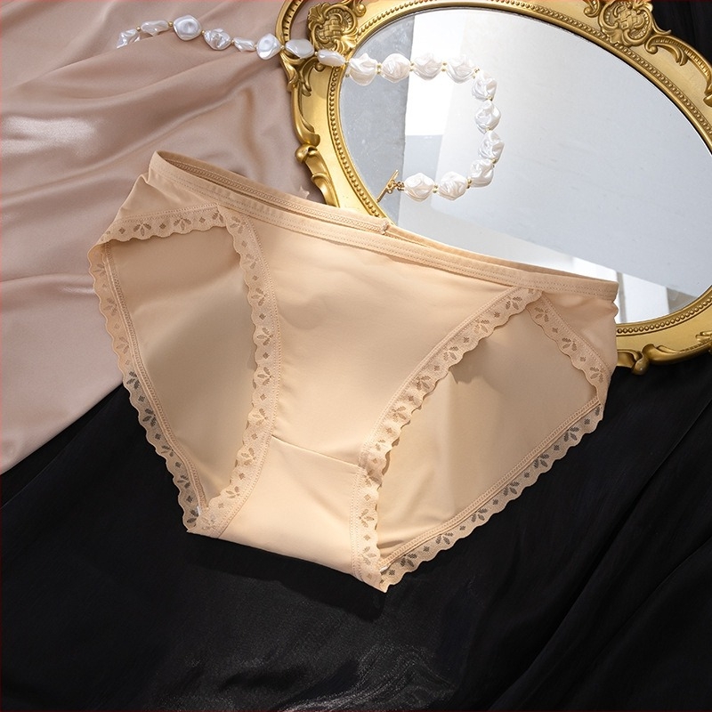 Szexi alacsony derekú női fehérnemű pamutbetéttel a szeméremnél, ice silk gyorsan száradó anyag, bikini és tanga változatban, plusz méret