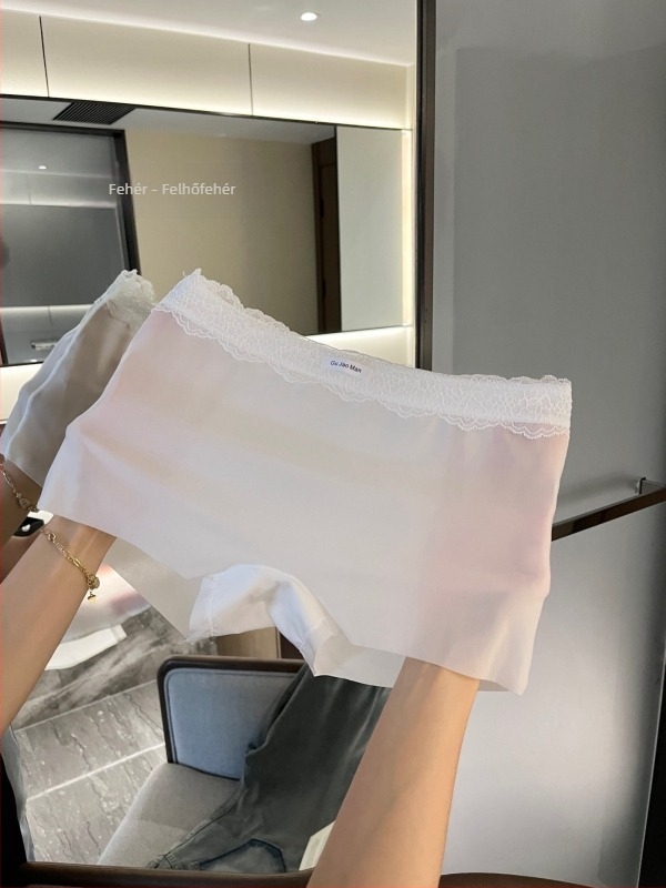 Két az egyben: nyári vékony női rövidnadrág és bugyi, Ice Silk anyag, pamuttal ágyék részen