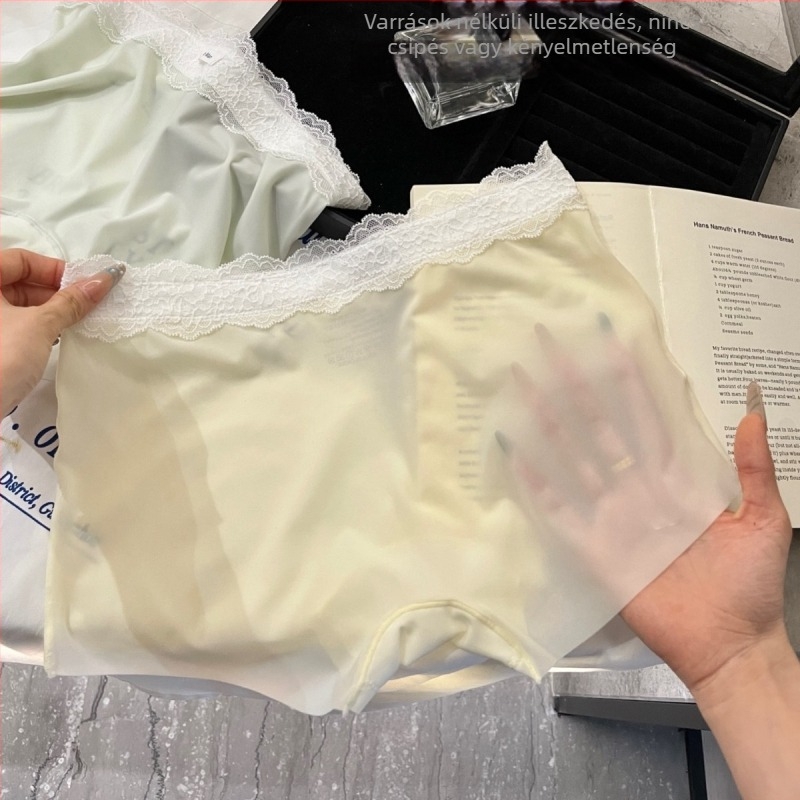 Két az egyben: nyári vékony női rövidnadrág és bugyi, Ice Silk anyag, pamuttal ágyék részen