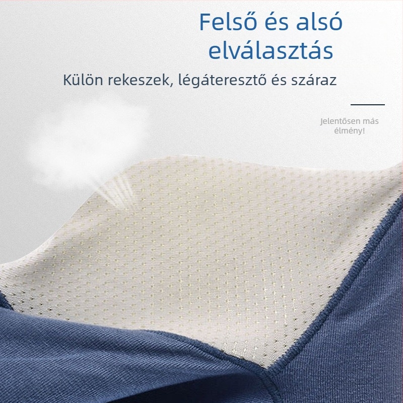 Férfi boxeralsó külön rekeszű, Modal anyagú, lélegző hálós design, középmagas derekú, divatos férfi alsónadrág