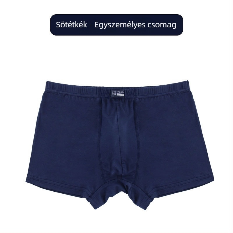 Modal anyagú férfi boxer alsónemű, könnyű és kényelmes, katonai stílusú, középmagas derék, standard szabás