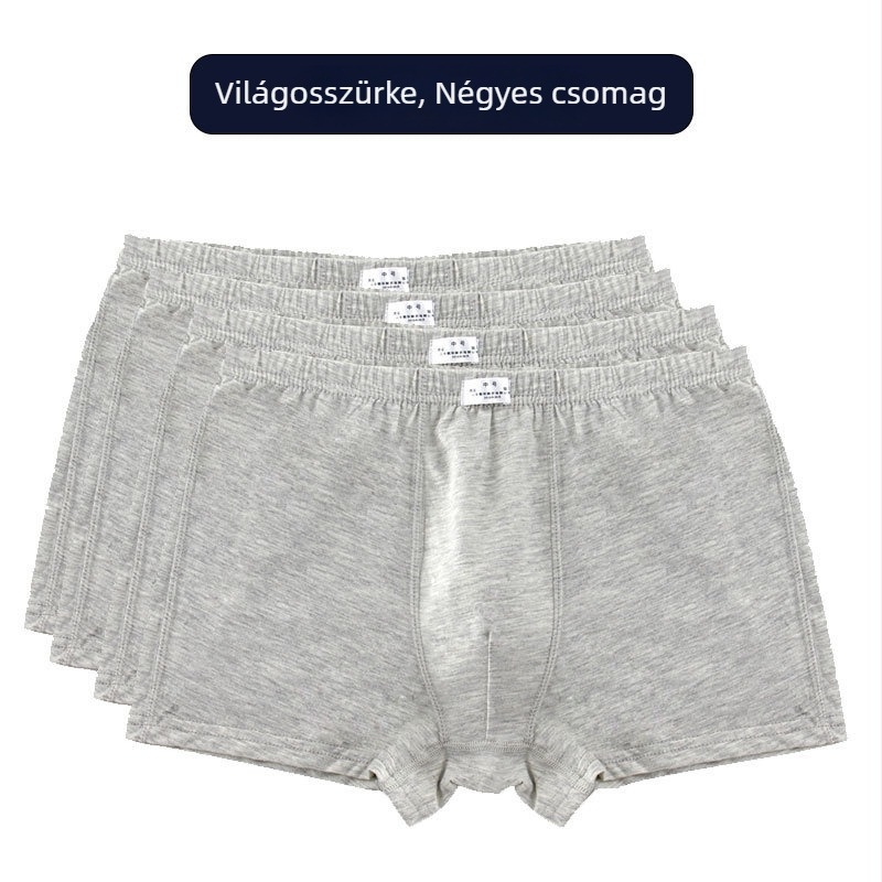 Modal anyagú férfi boxer alsónemű, könnyű és kényelmes, katonai stílusú, középmagas derék, standard szabás