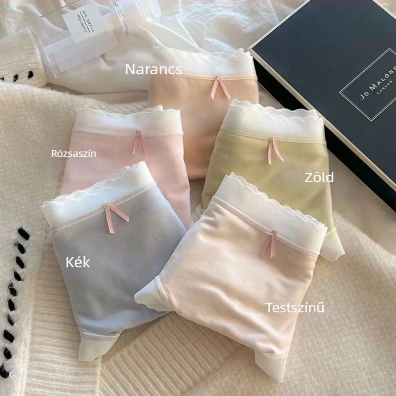 Japán ultra vékony Ice Silk női alsónemű, középmagas derekú, légáteresztő, pamut ágyékrész