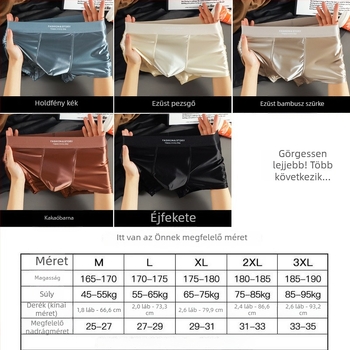 Férfi jégselyem lélegző boxer brief