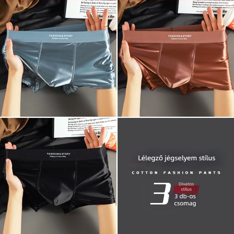 Férfi jégselyem lélegző boxer brief
