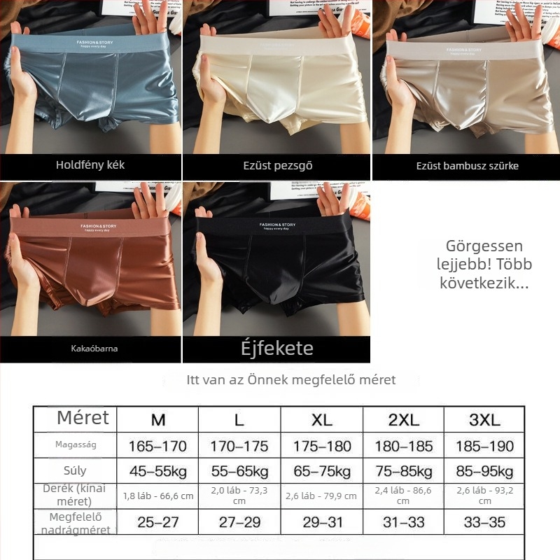 Férfi jégselyem lélegző boxer brief
