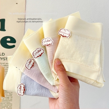 7A Pamut jacquard női alsónemű középmagas derekú, formázó hatás, antibakteriális, kényelmes, A osztály