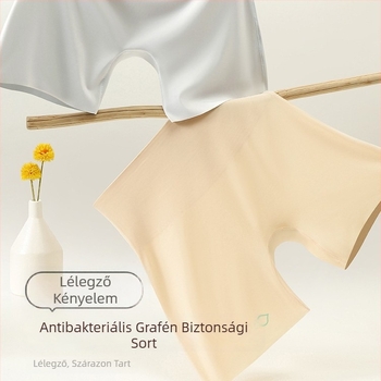 Női nyári varrat nélküli rövidnadrág, haskontroll és fenékemelés, Ice Silk leggings, három az egyben