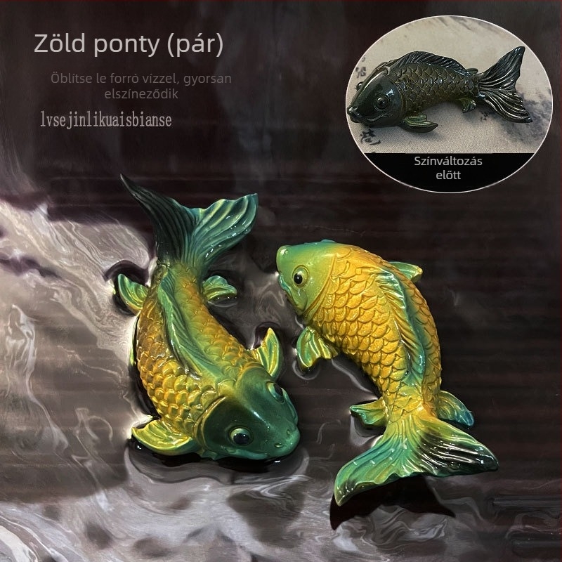 Színváltó hal tea-pet dísz a teás asztalhoz