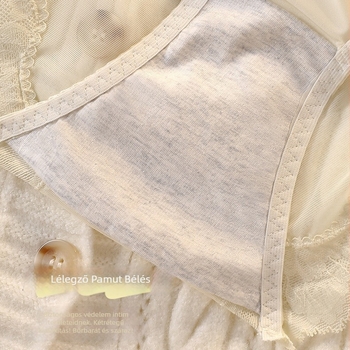 Női csipkés ice silk alsó, középmagas derekú, lélegző, vékony