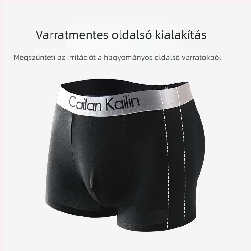 Modal férfi boxeralsó, lazított szabás, sportos stílus fiataloknak