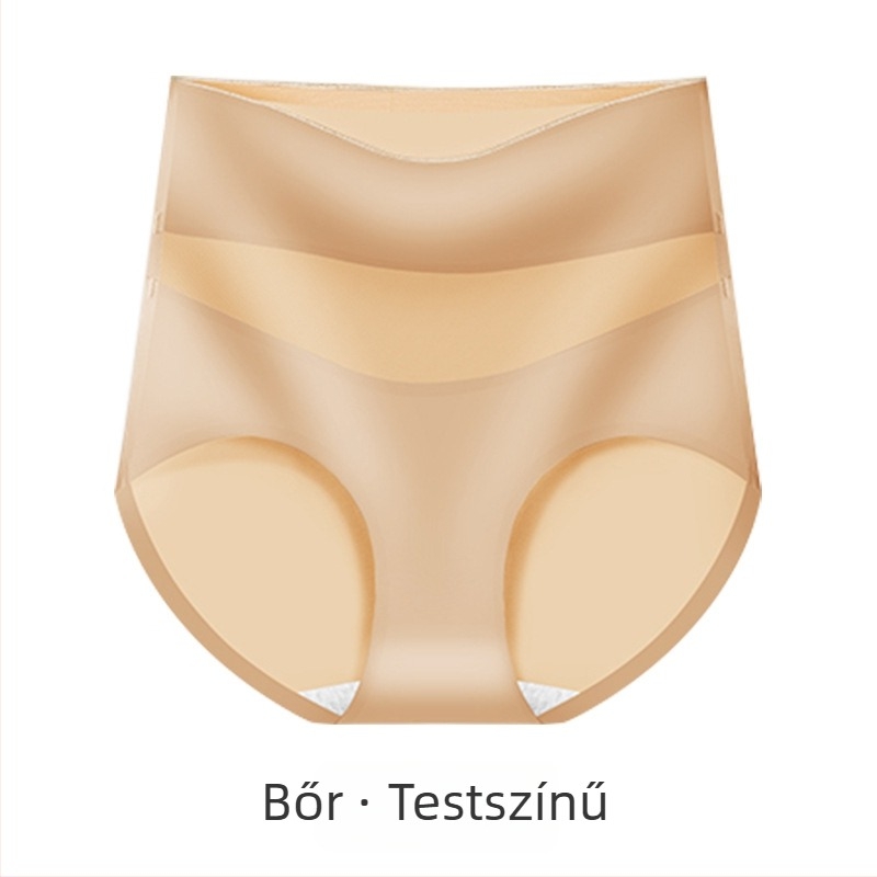 Női magas derekú alsónemű, légáteresztő Ice Silk anyagból, haskontroll, fenékemelés, grafén antibakteriális, pamut bélés