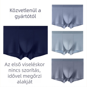 Férfi középmagasságú boxeralsó, légáteresztő, könnyű és kényelmes regenerált cellulóz rostból, nagy méret