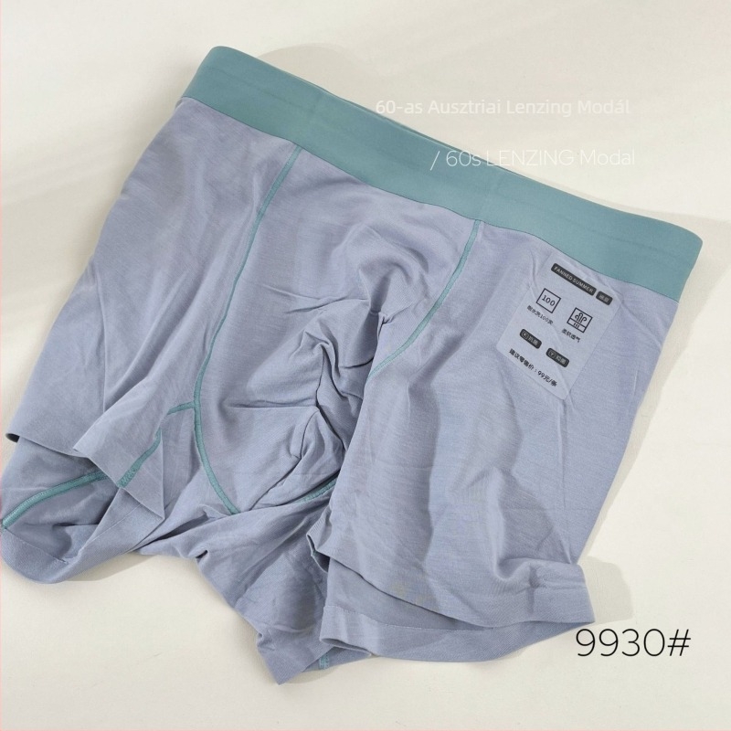 Férfi seamless boxer briefs modal anyagból, 60-as szál, antibakteriális; Mulberry selyem bélés.