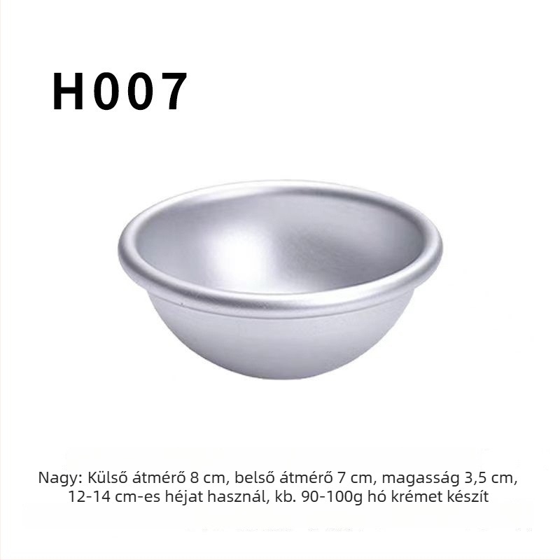 Félkör alakú forma zseléhez, pudinghoz és mousse-hoz papírtálca-alappal
