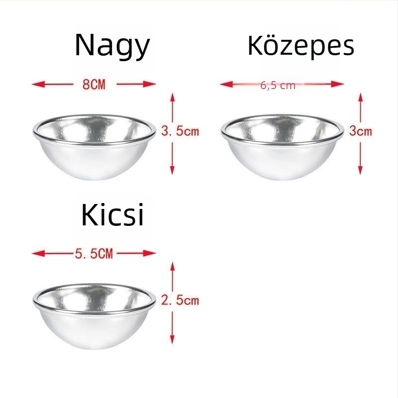 Félkör alakú forma zseléhez, pudinghoz és mousse-hoz papírtálca-alappal