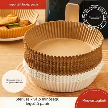 Négyszögletes olajat felszívó papír élelmiszerekhez, légsütőhöz, hőálló szilikon olajpapír