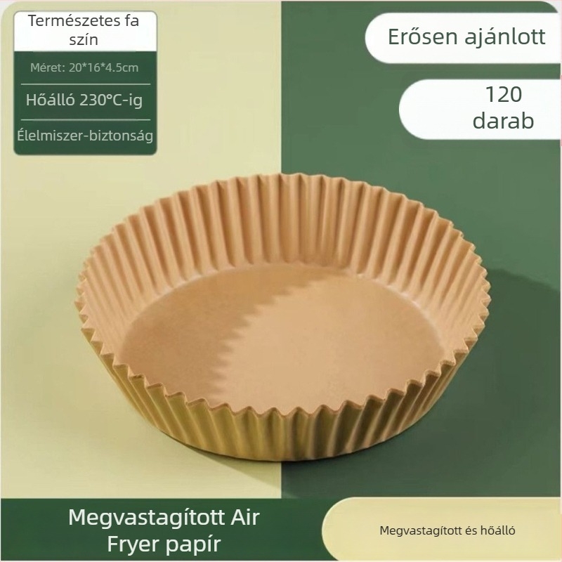 Négyszögletes olajat felszívó papír élelmiszerekhez, légsütőhöz, hőálló szilikon olajpapír
