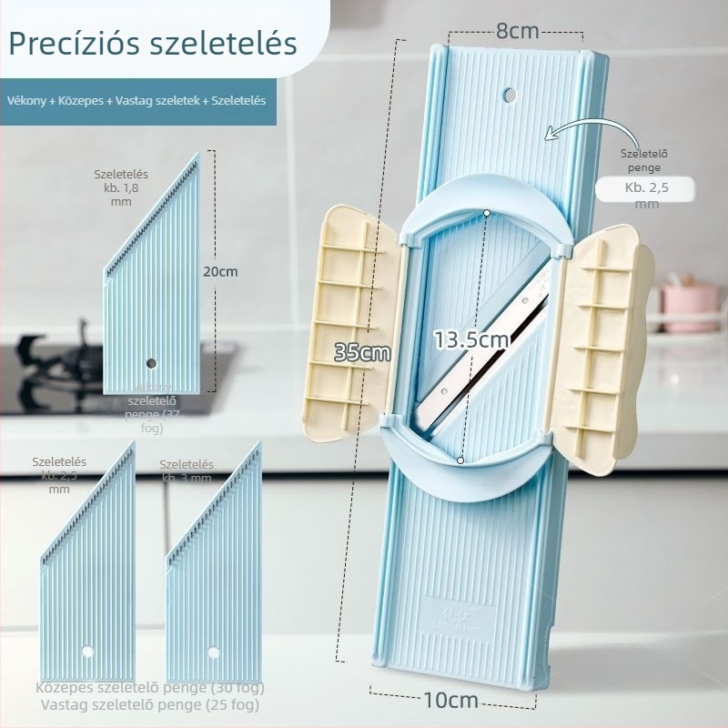 S1 Konyhai reszelő és szeletelő eszköz, multifunkcionális burgonya reszelő és zöldség vágó