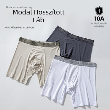 Férfi sportos boxeralsó, 10A antibakteriális, hosszított fazon, középmagas derekú, légáteresztő, dörzsölés elleni, modal anyag