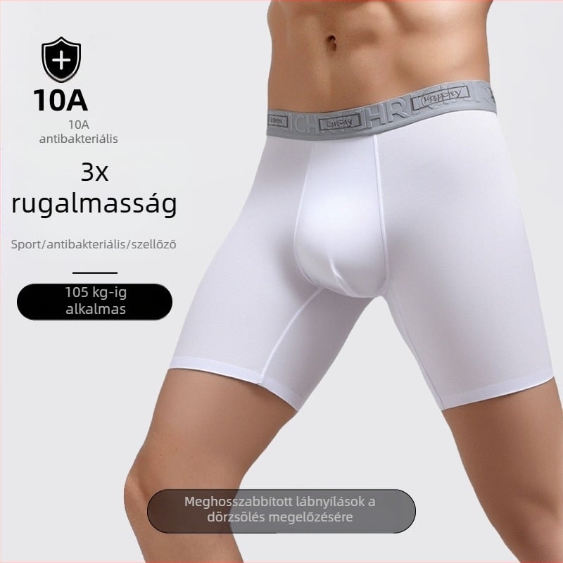 Férfi sportos boxeralsó, 10A antibakteriális, hosszított fazon, középmagas derekú, légáteresztő, dörzsölés elleni, modal anyag
