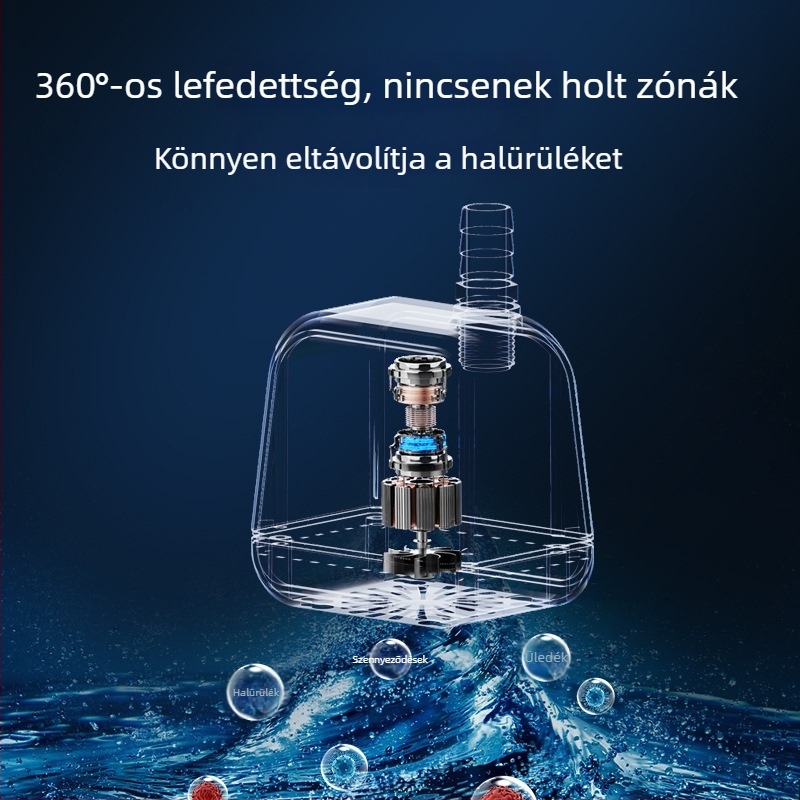Old Fisherman búvárszivattyú akváriumhoz – ultra-csendes keringtető, alsó szívófej és szűrővel, kis halastavakhoz