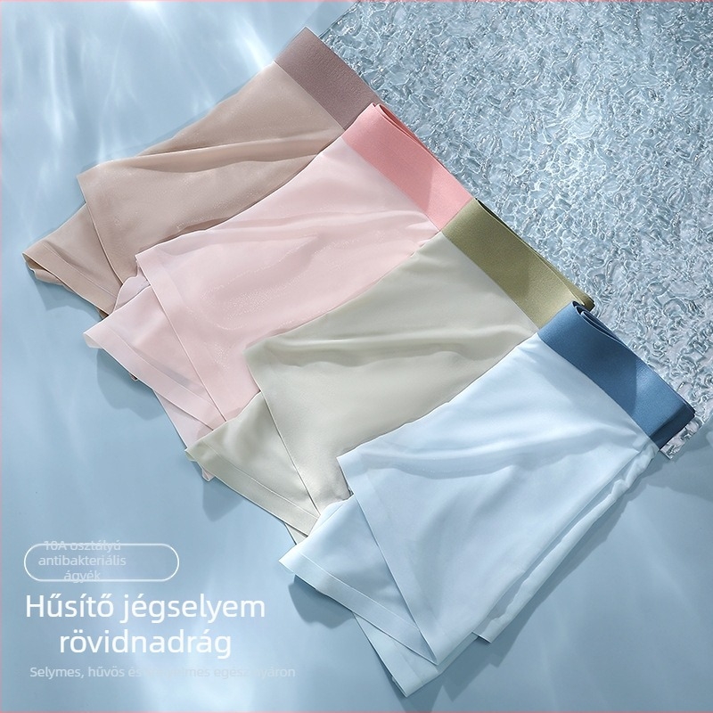 Férfi Ice Silk boxer briefek, vékony nyári fazon, antibakteriális, légáteresztő