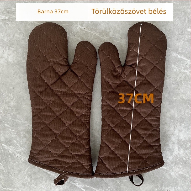 Nyomtatott logóval ellátott mikrosütőhöz készült kesztyűk, égésvédő, hőálló, szigetelt, vastagított